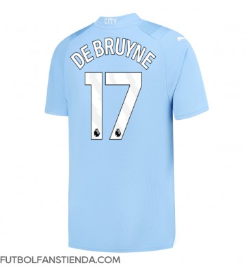 Manchester City Kevin De Bruyne #17 Primera Equipación 2023-24 Manga Corta